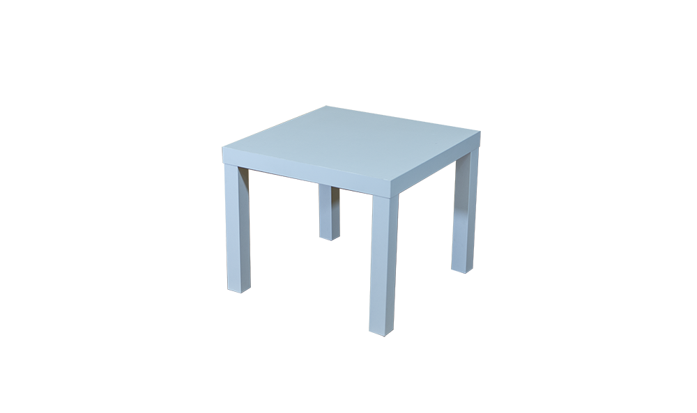small white coffee table