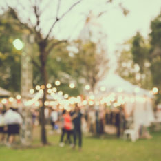 decorating a marquee garden party