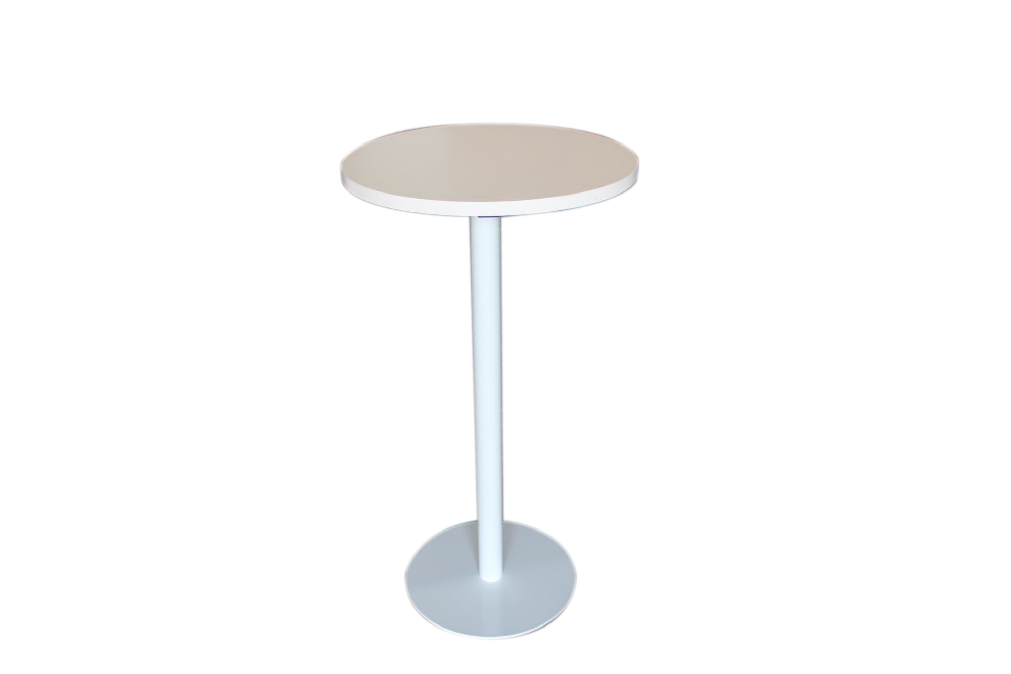 Round White Bar Table (600mm)