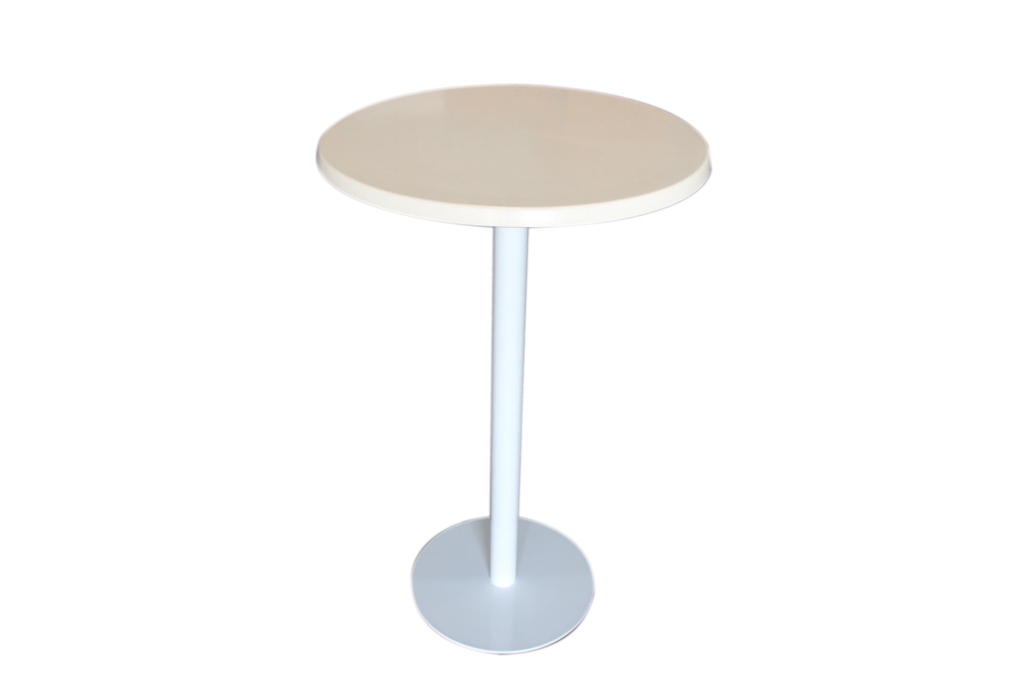 Round White Bar Table (800mm)