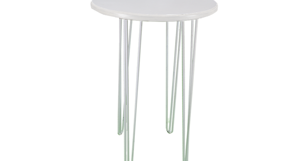 White Hairpin Bar Table Hire